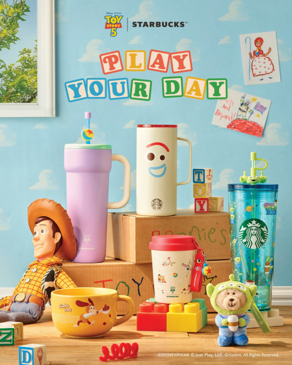 韓國Starbucks聯乘Toy Story｜胡迪/巴斯造型Bearista小熊  三眼仔限定隨行杯4月開售 
