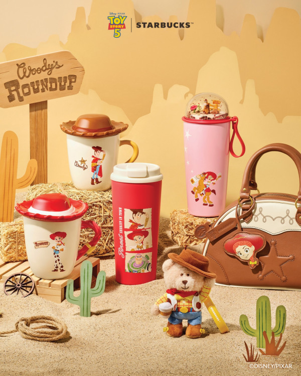 韓國Starbucks聯乘Toy Story｜胡迪/巴斯造型Bearista小熊  三眼仔限定隨行杯4月開售 