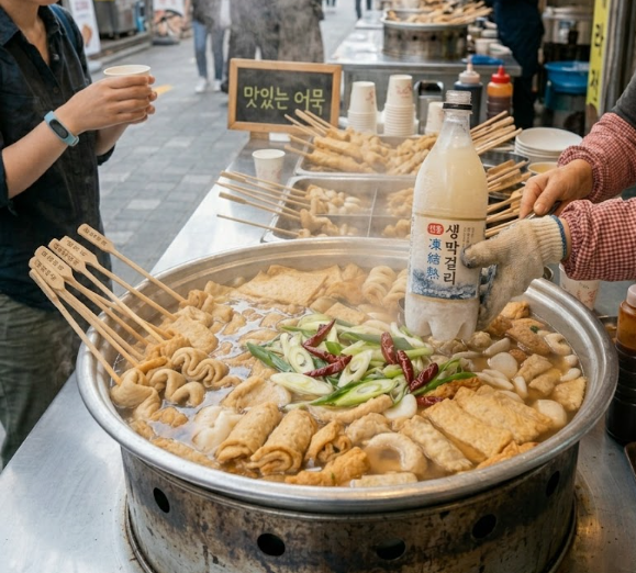 釜山慶典攤位血腸連膠袋丟魚糕湯同煮 官方急勒令撤離 網民：魚糕湯變毒湯 