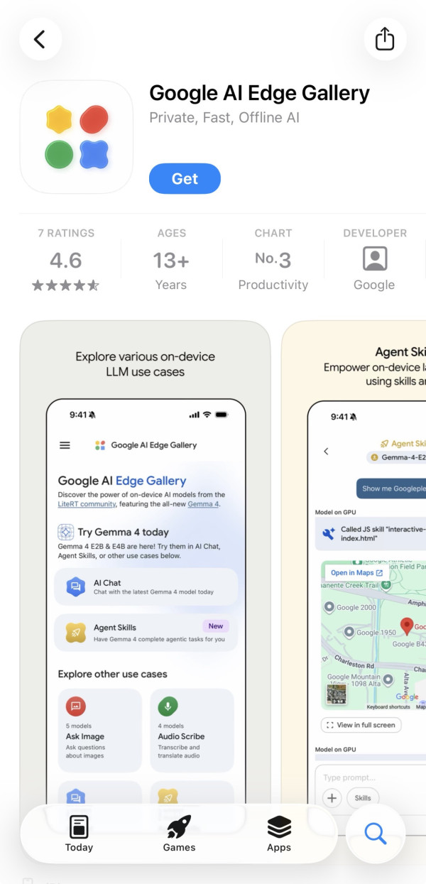 Gemini離線任用兼唔食Token？ Google全能開源模型Gemma 4登陸iOS/Android！即睇iPhone 實測及下載教學【可睇圖/聽聲/多步推理】