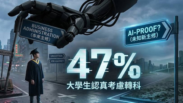 怕學位被 AI 淘汰？美國最新研究：近半大學生陷「選科焦慮」