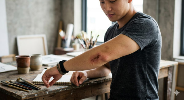 傷口結焦代表就快好？醫生警告ＯＯ係留疤元兇！教「濕潤療法」傷口痊癒不留疤痕！人工皮 vs 自然結焦實測結果驚人