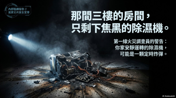 回南天長開抽濕機恐起火！專家揭忽略一隱藏關鍵隨時自燃！附3大檢查位