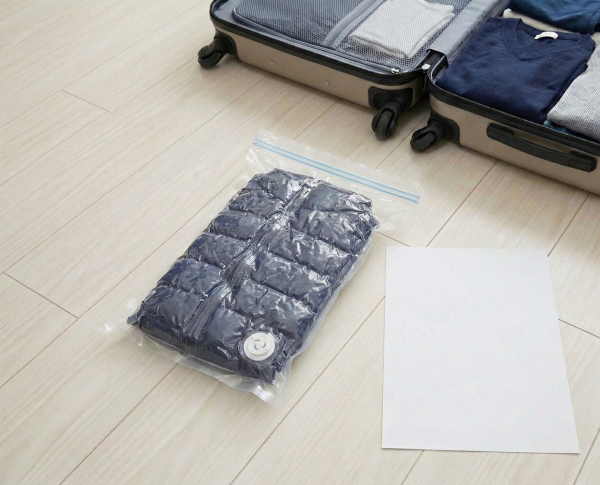 轉季/旅行收納神器！Daiso副線推$15/4個壓縮袋 實測厚羽絨秒變「紙片」！網民大讚：Muji平替