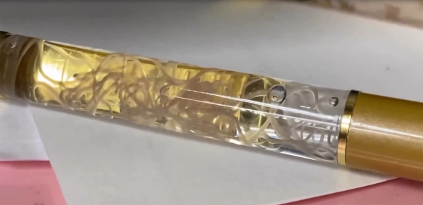 睇到都手震！日本推「線蟲原子筆」寄生蟲管內狂郁 網民崩潰：邊個敢攞上手寫字