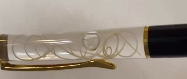 睇到都手震！日本推「線蟲原子筆」寄生蟲管內狂郁 網民崩潰：邊個敢攞上手寫字