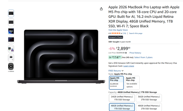 歷史新低價！MacBook Pro限時勁減$1500 入手最強MacBook【附Amazon海外網購攻略】