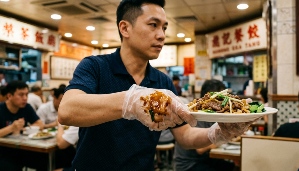 戴手套反而更污糟？侍應戴手套上菜驚見「前客菜汁」網民︰比起手套呢2樣更骯髒！