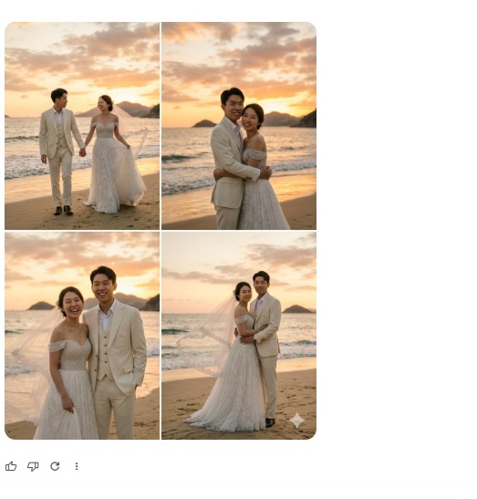 實測AI一鍵生成婚紗相！4步免費生圖教學 附零失敗Prompt指令