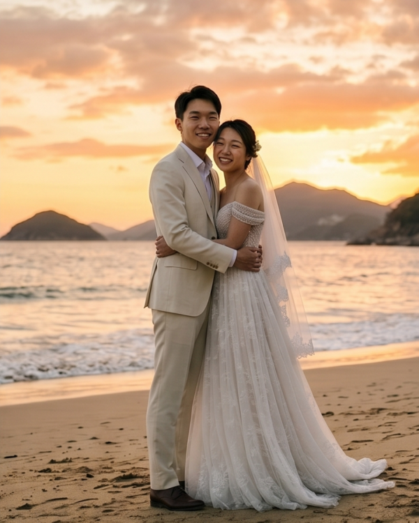 實測AI一鍵生成婚紗相！4步免費生圖教學 附零失敗Prompt指令