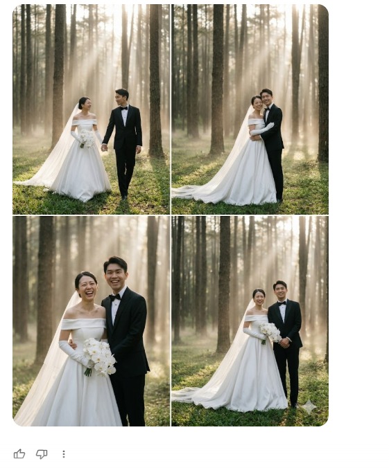 實測AI一鍵生成婚紗相！4步免費生圖教學 附零失敗Prompt指令
