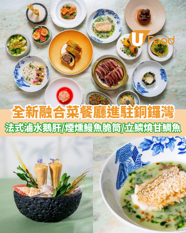 全新融合菜餐廳進駐銅鑼灣 法式滷水鵝肝/煙燻鰻魚脆筒/立鱗燒甘鯛魚