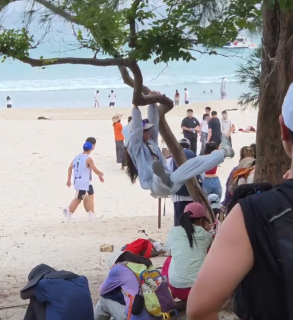 遊客來港「抱樹打卡」熱褲女闖西貢浪茄攀爬惹怒網民 觸犯1法例恐罰2.5萬兼坐監