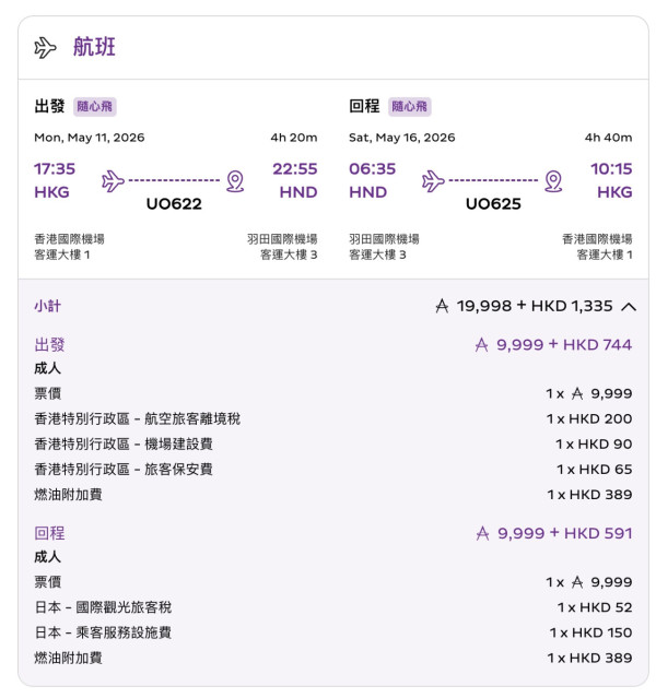 HK Express推全里數兌換機票 單程低至2,000里起 涵蓋日韓泰逾35個航點 