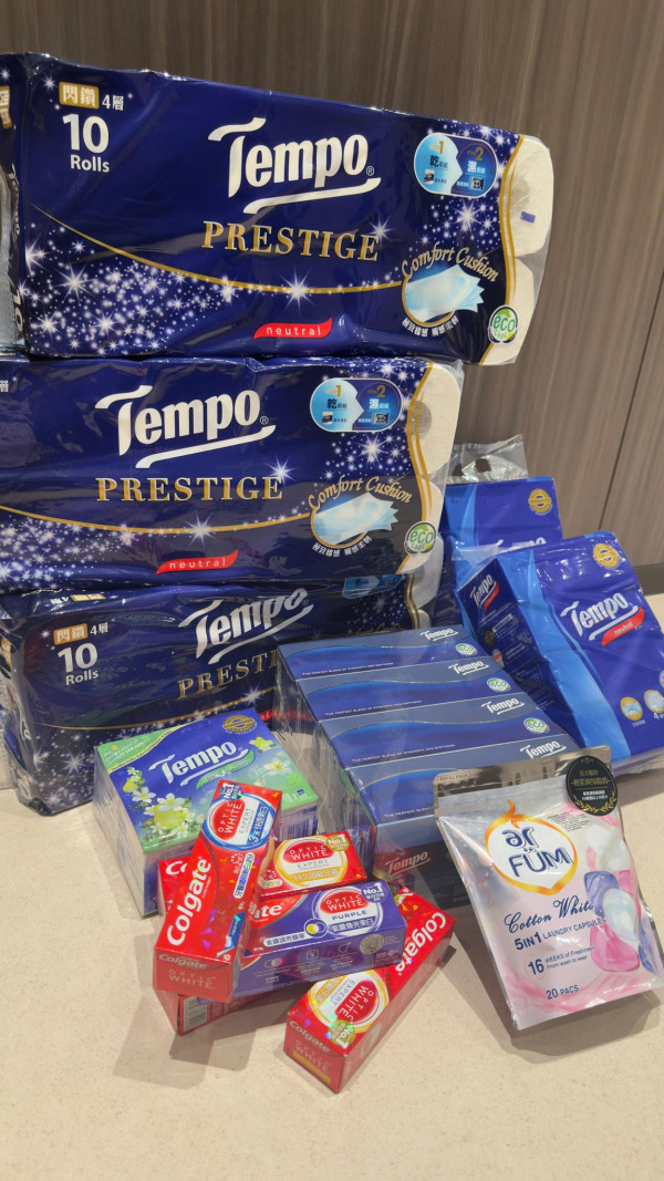 百佳超市優惠｜買高露潔牙膏送總值$321.6贈品 ! 30卷Tempo廁紙/紙巾/洗衣珠 網民瘋搶：買牙膏送半架車贈品