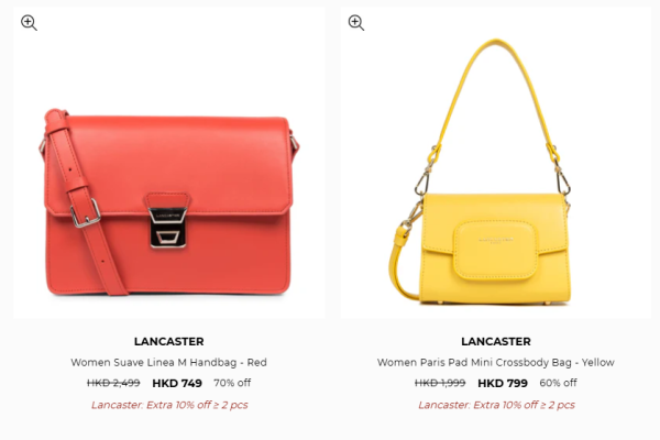 Lancaster激罕開倉低至3折！真皮手袋勁減近$2000 最平$479買到！買2件額外折上折