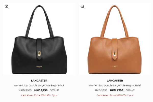 Lancaster激罕開倉低至3折！真皮手袋勁減近$2000 最平$479買到！買2件額外折上折