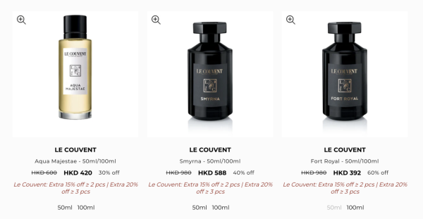 法國香水品牌Le Couvent低至4折！前Hermès調香師任總監！$306起買洛蔻芳純素香水