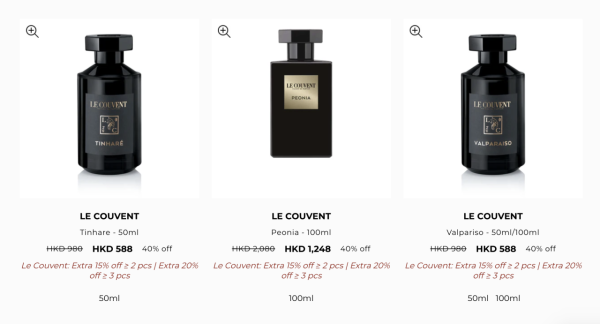 法國香水品牌Le Couvent低至4折！前Hermès調香師任總監！$306起買洛蔻芳純素香水