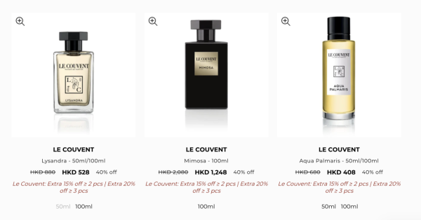 法國香水品牌Le Couvent低至4折！前Hermès調香師任總監！$306起買洛蔻芳純素香水