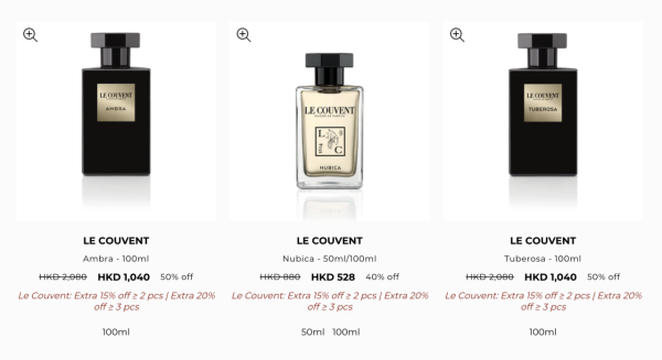 法國香水品牌Le Couvent低至4折！前Hermès調香師任總監！$306起買洛蔻芳純素香水