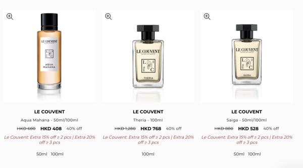 法國香水品牌Le Couvent低至4折！前Hermès調香師任總監！$306起買洛蔻芳純素香水