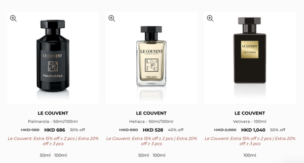 法國香水品牌Le Couvent低至4折！前Hermès調香師任總監！$306起買洛蔻芳純素香水