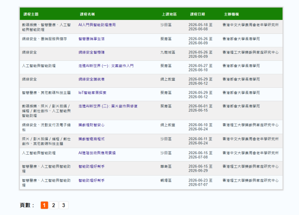 長者優惠｜政府推長者免費AI課程！5月開班 逾170個課程！Gemini教學/電子支付/雲端儲存/相片後製！附報名方法教學