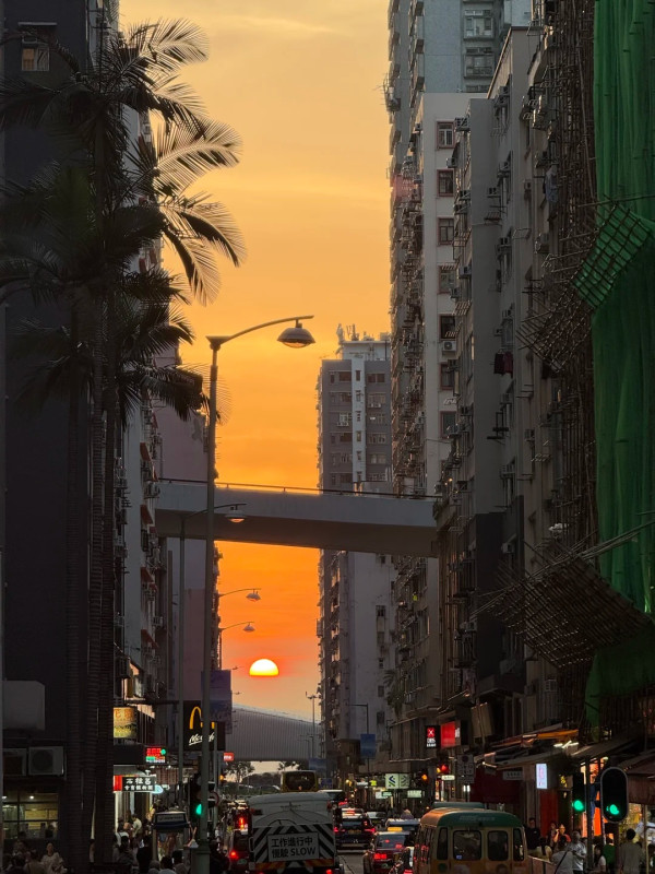 港大站人潮逼爆！揭一年2次「港版曼哈頓懸日」打卡神位 街坊不滿：塞到過唔到