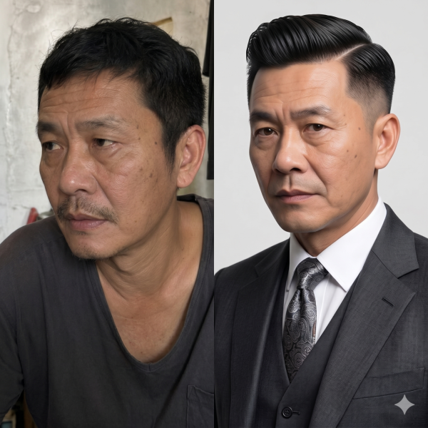 【Gemini vs ChatGPT AI髮型設計】中佬逆齡命定髮型複製指令即用 實測免費AI形象分析給髮型師跟剪  