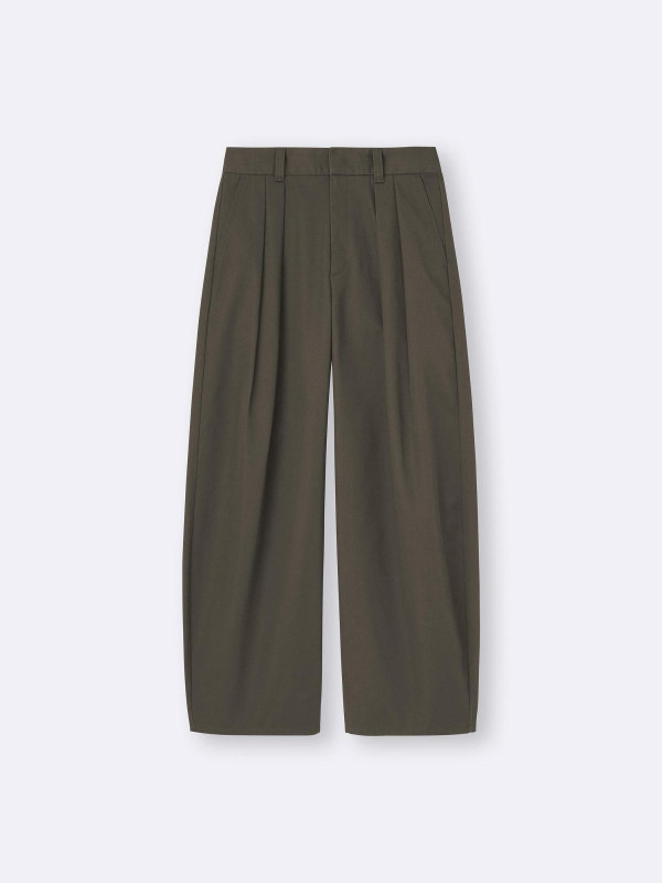 GU Chino Pleated Barrel Pants