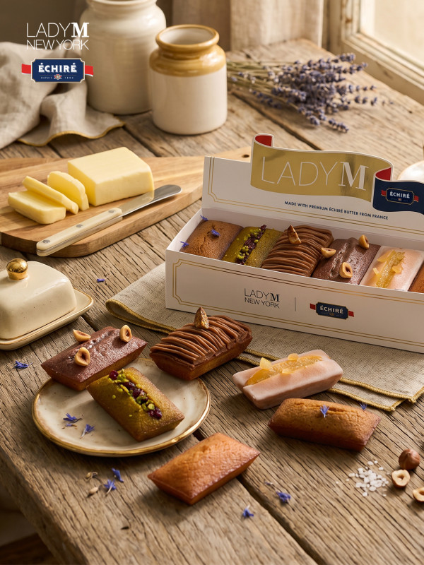 Lady M x 頂級牛油品牌Échiré推烘焙新品 機場店限定法式費南雪/牛角酥/打卡禮遇