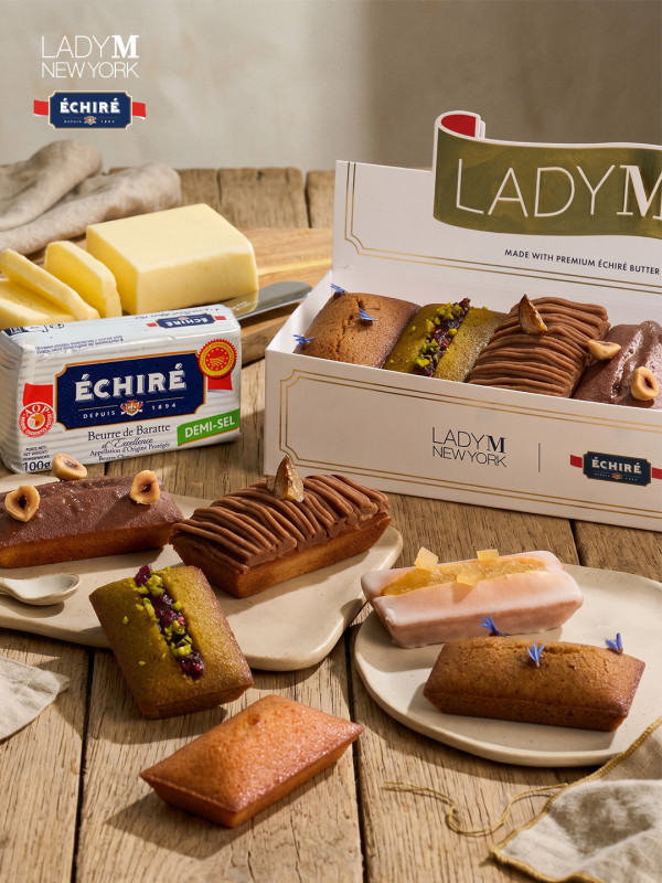 Lady M 聯乘法國皇室級 Échiré 牛油概念店登陸香港機場 必買獨家費南雪／流心芝士明太子包