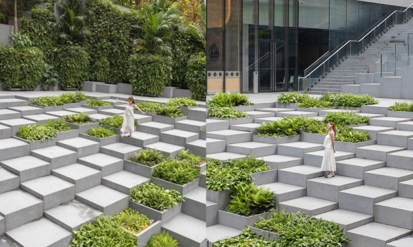 長沙灣打卡秘點 | 幾何+綠林風梯級園林廣場！附周邊4大必吃