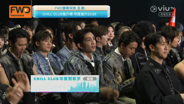 Chill Club頒獎禮2026｜Anson Lo痛失男歌手金獎五連霸夢碎 台下O嘴表情畫面遭瘋傳