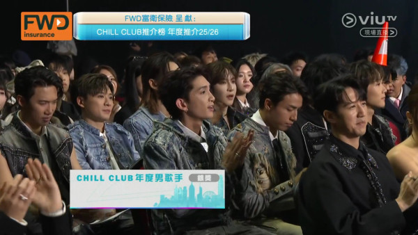 Chill Club頒獎禮2026｜Anson Lo痛失男歌手金獎五連霸夢碎 台下O嘴表情畫面遭瘋傳