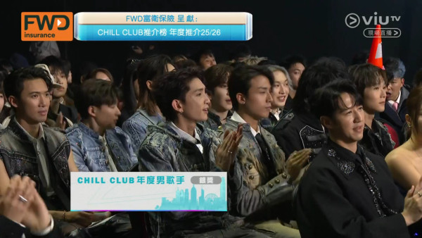 Chill Club頒獎禮2026｜Anson Lo痛失男歌手金獎五連霸夢碎 台下O嘴表情畫面遭瘋傳