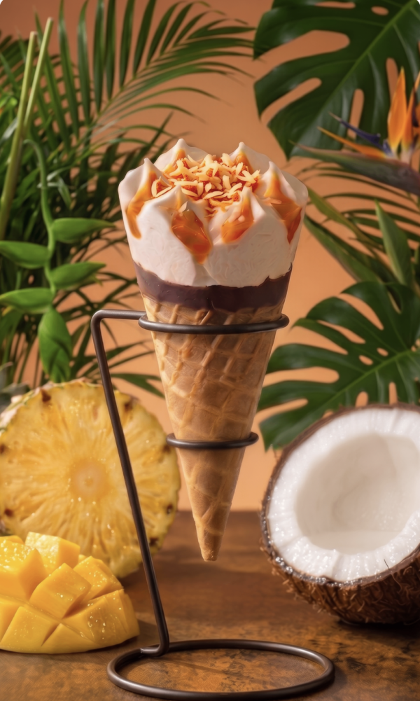 雀巢DRUMSTICK夏日限定熱帶果園甜筒新登場！一筒盡享椰子&芒果&菠蘿三重果味體驗