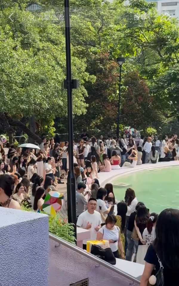 九龍公園噴水池變影后同款！遊客蜂擁朝聖 街坊嘆：住幾十年唔知影乜