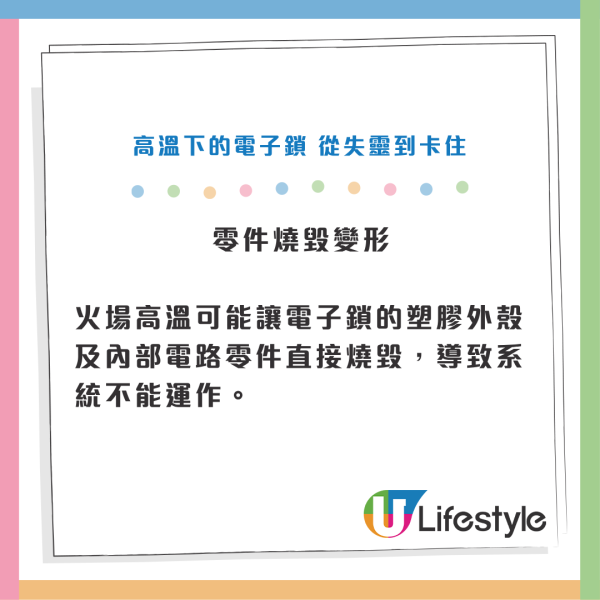 電子鎖變「奪命鎖」火警開唔到門？消防員揭3大「致命傷」高溫失效隨時卡死！即檢查有無一保命設計