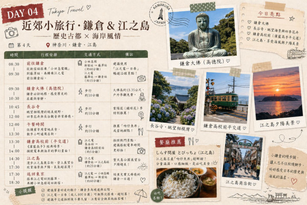 J人必試！一個AI指令文字行程表秒變時尚雜誌風 附超方便齊全行李清單 