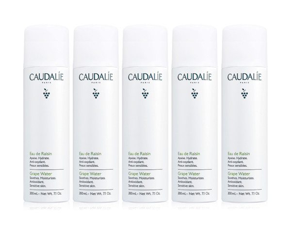 Caudalie有機葡萄籽水保濕噴霧優惠套裝HK$430(價值:HK$725) 套裝包括: 有機葡萄籽水200ml五支