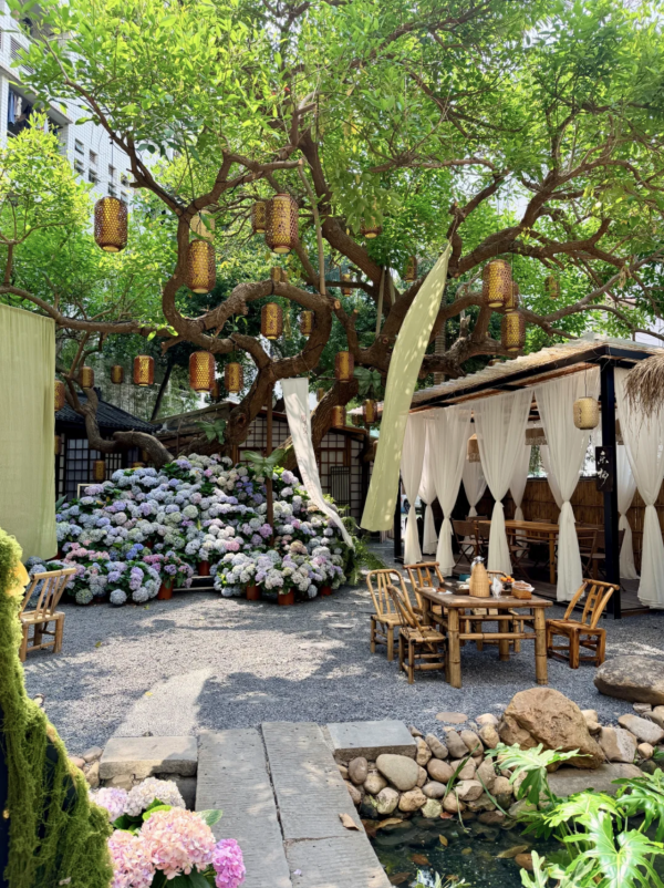 深圳寶安南喬小院隱世庭園打卡必去！古風小屋、藍紫繡球花海、雲端仙氣下午茶 