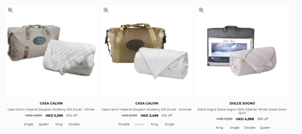 Casablanca卡撒天嬌開倉低至2折！床品/被類/枕頭低至$399 必買蠟筆小新/Chiikawa/Care Bears系列