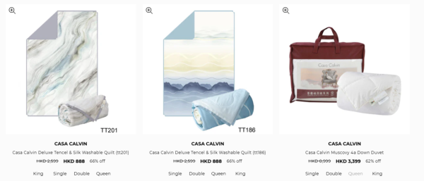 Casablanca卡撒天嬌開倉低至2折！床品/被類/枕頭低至$399 必買蠟筆小新/Chiikawa/Care Bears系列