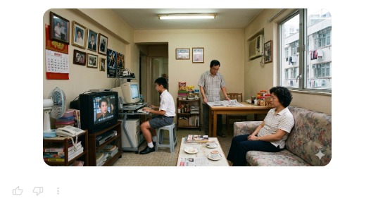 AI生成香港屋企相驚見詭異位！神還原2005年客廳 網民：睇到心寒