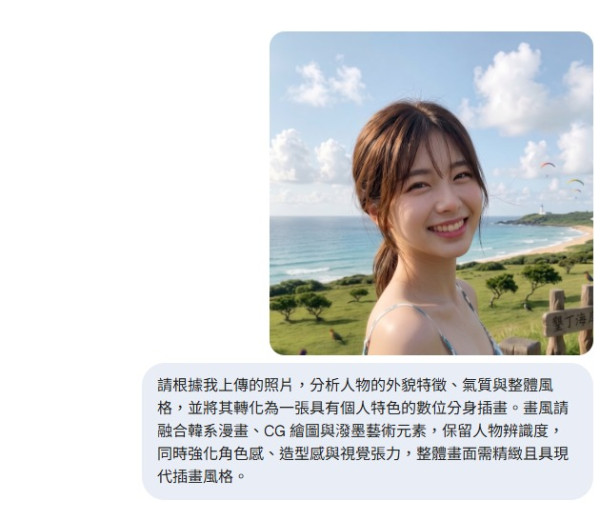 相片轉手繪圖！ChatGPT/Gemini神級指令直抄 一鍵變日系筆觸插畫頭像