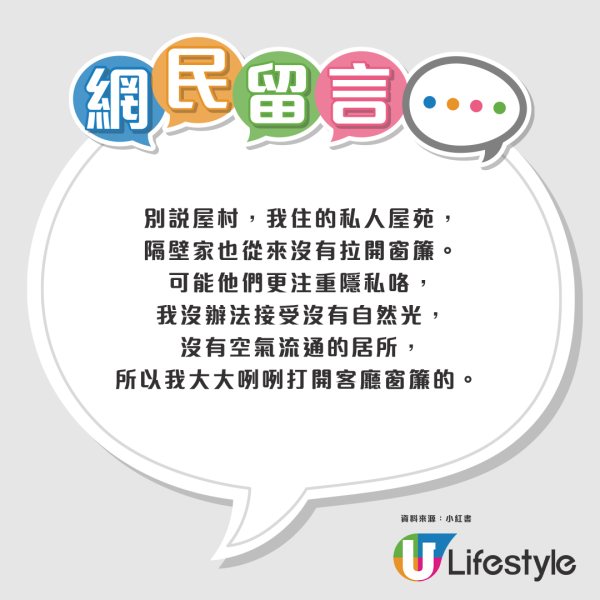 村屋日夜拉窗簾？內地男震驚港人唔開窗 網民親解4大殘酷苦衷