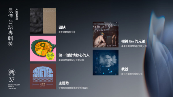 金曲獎2026｜第37屆金曲獎完整入圍名單！蔡依林、張震嶽爭歌王影后