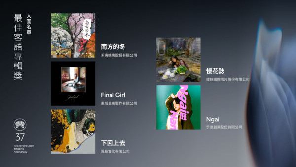 金曲獎2026｜第37屆金曲獎完整入圍名單！蔡依林、張震嶽爭歌王影后